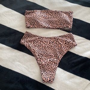 SHEIN bikini leopard print swimsuit